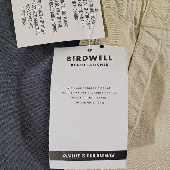 NWT Birdwell Beach Britches Mens 31 (32x7) RipStop Shorts Button Fly Drawstring - Picture 4 of 5